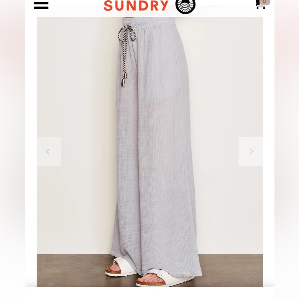 Sundry Hemp/Cotton Pants - Picture 2 of 8
